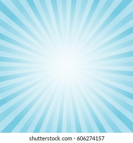 Abstract soft Blue Cyan rays background. Vector EPS 10, cmyk.