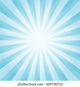 Abstract Blue Sun Rays Vector Background Stock Vector (Royalty Free ...