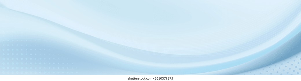 Abstract soft blue flowing background.