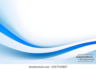 Abstract soft blue geometric. Isolate on white background. Vector illustration.