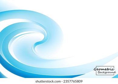 Abstract soft blue geometric. Isolate on white background. Vector illustration.