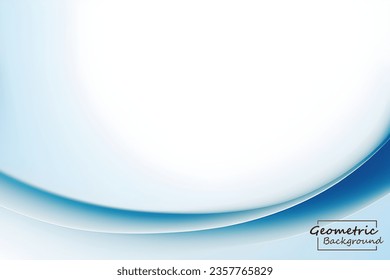 Abstract soft blue geometric. Isolate on white background. Vector illustration.