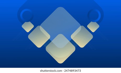 ABSTRACT SOFT BLUE GRADIENT TECH BACKGROUND SMOOTH COLORFUL DESIGN WITH GEOMETRIC SHAPES VECTOR TEMPLATE GOOD FOR MODERN WEBSITE, WALLPAPER, COVER DESIGN 