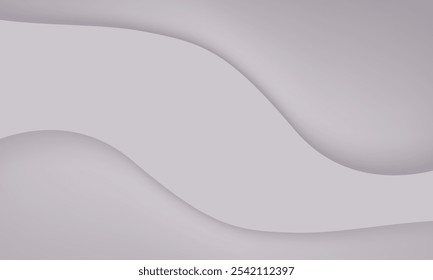 Abstract soft blue, grey wave gradient vector illustration background design. Template for web, poster, header, banner and wallpaper.