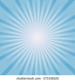 Abstract soft Blue rays background. Vector