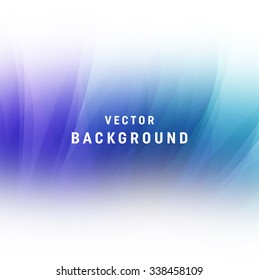 Abstract soft blue vector background with soft edges on white