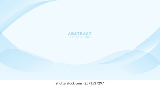 Abstract soft blue wave background design. Banner design blue background for text and message board vector illustrations. Abstract technology background.