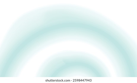 Abstract Soft Blue Wave Background Transparent PNG with Copy Space