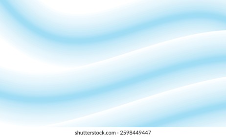  Abstract Soft Blue Wave Background Transparent PNG with Copy Space