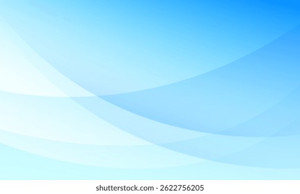 Abstract soft blue wave background. Vector illustration