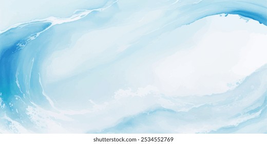 abstract soft blue and white abstract water color ocean wave texture background. Banner Graphic Resource as background for ocean wave and water wave abstract graphics	