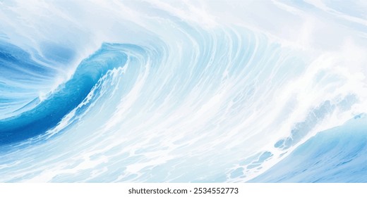 abstrato azul macio e branco abstrato cor da água fundo da textura da onda do oceano. Recurso gráfico de banner como plano de fundo para ondas oceânicas e ondas aquáticas	