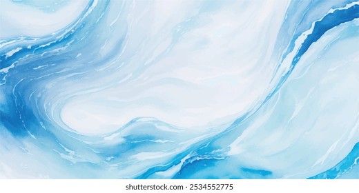 abstract soft blue and white abstract water color ocean wave texture background. Banner Graphic Resource as background for ocean wave and water wave abstract graphics	