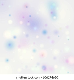 Abstract soft blurred background with circles. Blue,pink pastel colors. Trendy wallpaper. Vector template 
