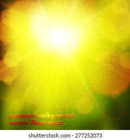 Abstract soft blurred bokeh effect background. Vector illustration