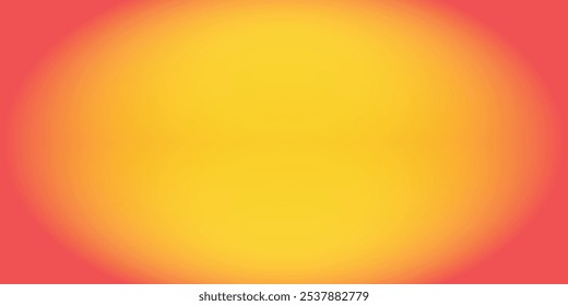 Abstrakt Weich unscharfer, glatter Hintergrund. Gelb Orange Farbiger Farbverlauf-Mesh-Hintergrund in Regenbogenfarben. Vektorgrafik