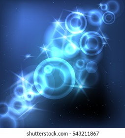 Abstract soft bokeh and lights., Vector illustration.