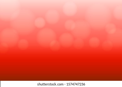 Abstract soft bokeh on red color background.
