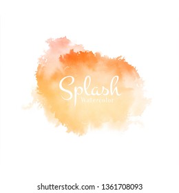 Abstract soft bright watercolor splash design vector