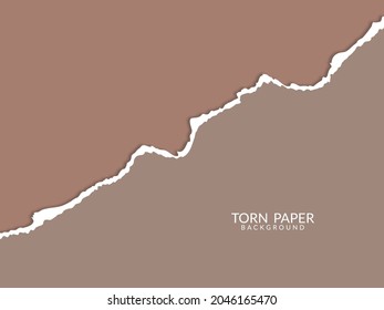 Abstract soft brown color paper cut design background vector