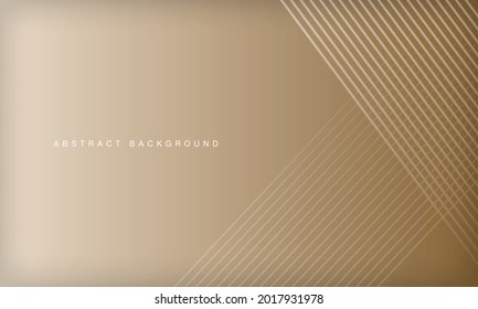 Abstract soft brown   golden line stripes color background  Modern luxury background concept 
