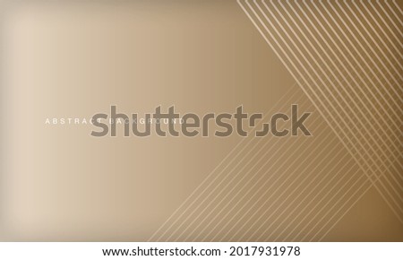 Abstract soft brown and golden line stripes color background. Modern luxury background concept.