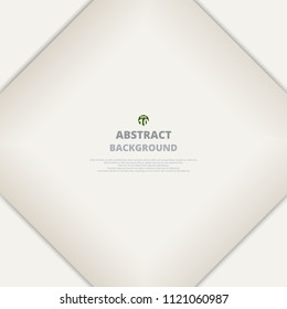 Abstract of soft brown paper cut square background, illustration vector eps10