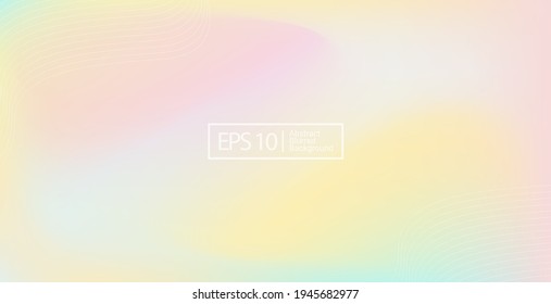 Abstract soft cloud background in pastel colorful gradation style. Modern blurred background.