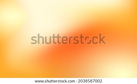 Abstract soft cloud background in pastel colorful gradation style. Orange blurred gradient texture decorative elements. Vector