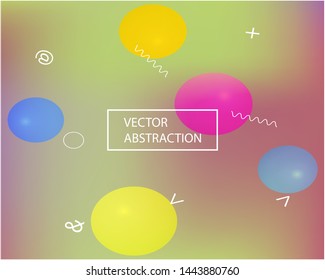 Abstract soft color background. Clean backdrop with bright rainbow colors. Vector illustration elements. Green modern screen effective design for user interface.