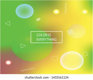 Abstract soft color background. Colorful backdrop with bright rainbow colors. Vector illustration texture. Green modern screen effective design for user interface.