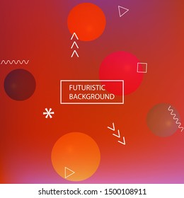 Abstract soft color background. Flat backdrop with colored bubbles and white shapes. Vector illustration theme. Red modern screen effective design for user interface.
