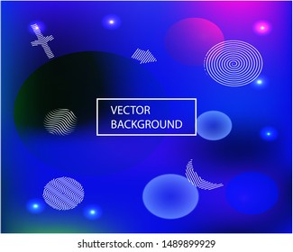 Abstract soft color background. Fresh backdrop with colored bubbles and white shapes. Vector illustration texture. Blue modern screen effective design for user interface.