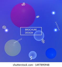 Abstract soft color background. Futuristic backdrop with colored bubbles and white shapes. Vector illustration space. Blue modern screen effective design for user interface.