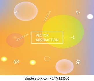 Abstract soft color background. Light backdrop with simple muffled colors. Vector illustration elements. Yellow modern screen effective design for user interface.