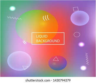 Abstract soft color background. Liquid backdrop with bright rainbow colors. Vector illustration vintage. Violet modern screen effective design for user interface.