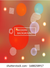 Abstract soft color background. Liquid backdrop with colored bubbles and white shapes. Vector illustration theme. Blue modern screen effective design for user interface.