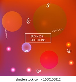 Abstract soft color background. Original backdrop with colored bubbles and white shapes. Vector illustration texture. Red modern screen effective design for user interface.