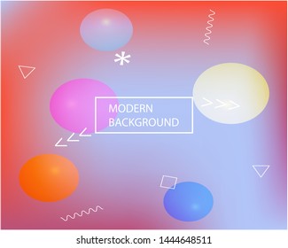 Abstract soft color background. Vector illustration concept. Flat backdrop with smooth muffled colors. Red modern screen effective design for user interface.
