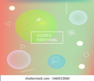 Abstract soft color background. Vector illustration theme. Dynamic backdrop with simple muffled colors. Green modern screen effective design for user interface.
