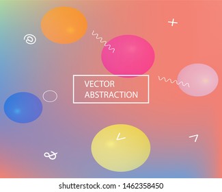 Abstract soft color background. Vector illustration concept. Fluid backdrop with simple muffled colors. Pink modern screen effective design for user interface.