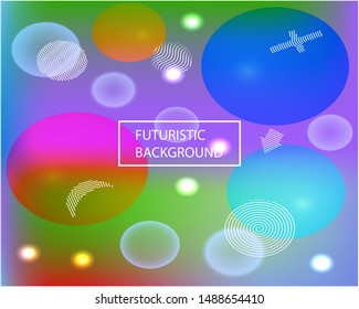 Abstract soft color background. Vector illustration vintage. Light backdrop with colored bubbles and white shapes. Violet modern screen effective design for user interface.