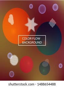 Abstract soft color background. Vector illustration theme. Creative backdrop with colored bubbles and white shapes. Red modern screen effective design for user interface.