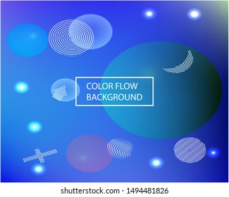 Abstract soft color background. Vector illustration elements. Clean backdrop with colored bubbles and white shapes. Blue modern screen effective design for user interface.