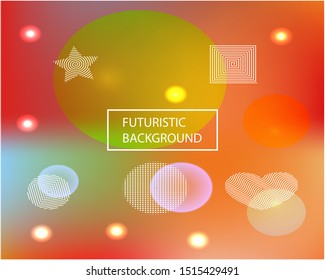 Abstract soft color background. Vector illustration concept. Minimal backdrop with colored bubbles and white shapes. Red modern screen effective design for user interface.