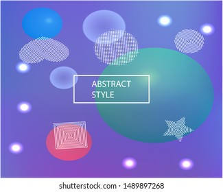 Abstract soft color background. Vibrant backdrop with colored bubbles and white shapes. Vector illustration flyer. Violet modern screen effective design for user interface.