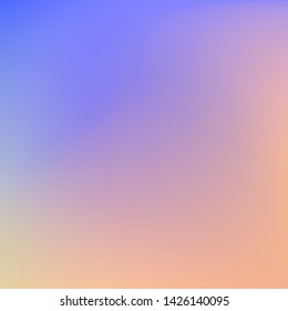Abstract soft color blend background. Orange and blue gradient. Vector illustration