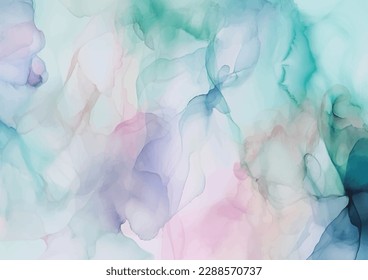 Abstract soft color pastel watercolor background. 