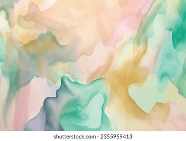 Abstract soft color pastel watercolor background. Splashed watercolor textured background.	