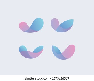 abstract soft color simple design geometric